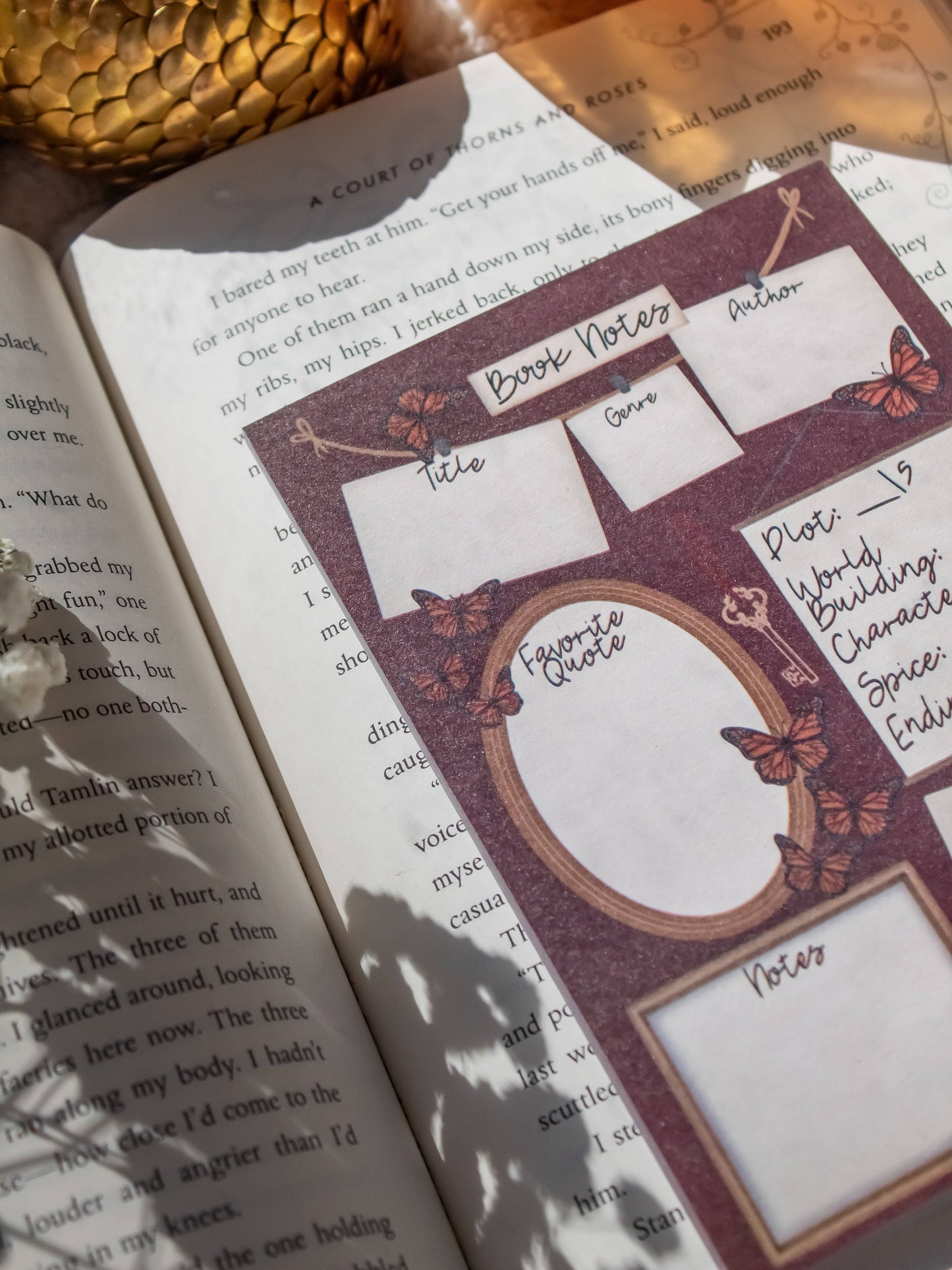 Book Review Post-it Notepad | Dark Academia