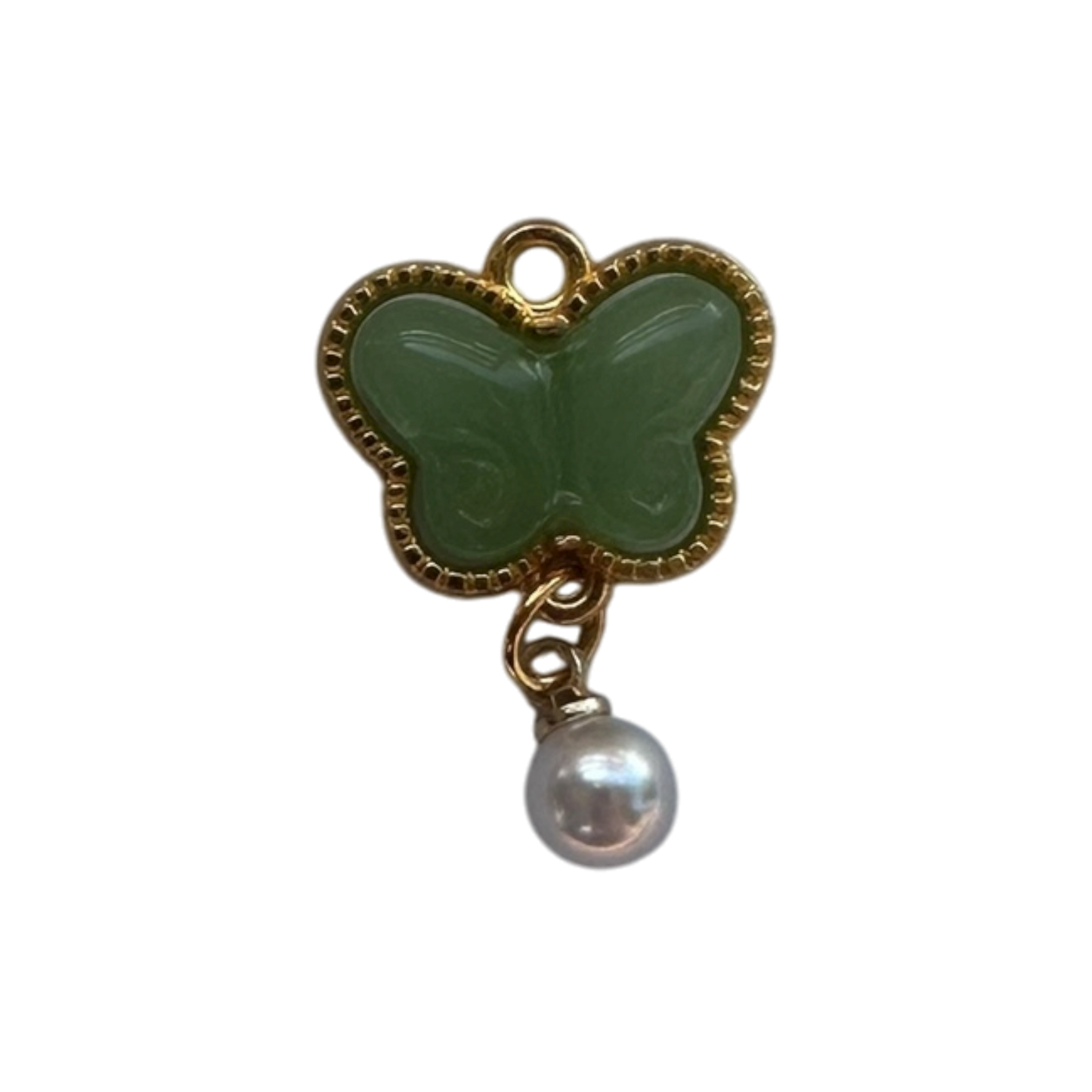 Green Butterfly & Pearl