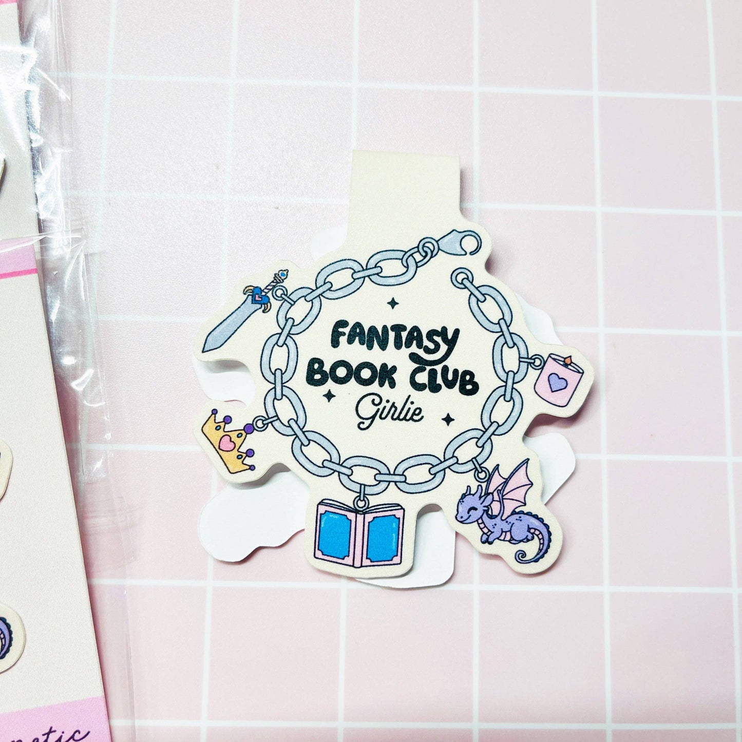 Fantasy Book Club Magnetic Bookmark