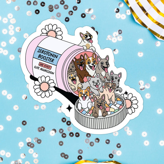 Dog Serotonin Sticker