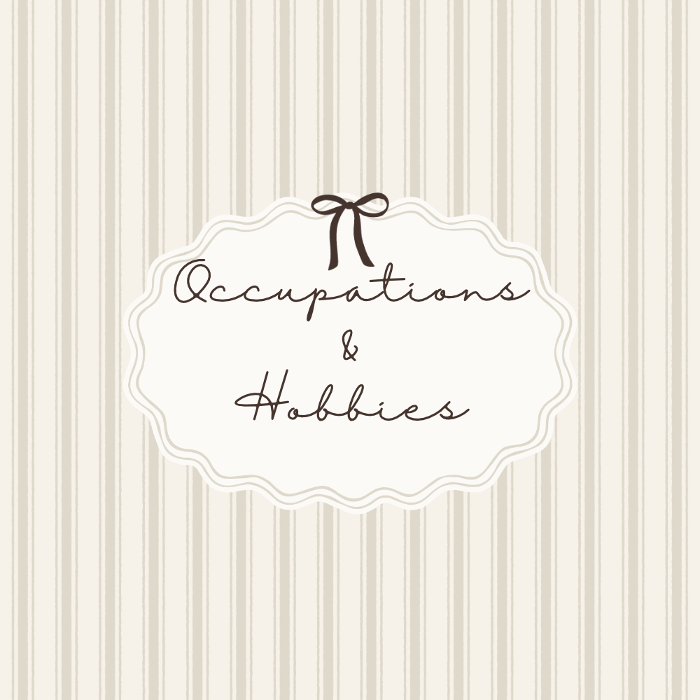 Occupations & Hobbies