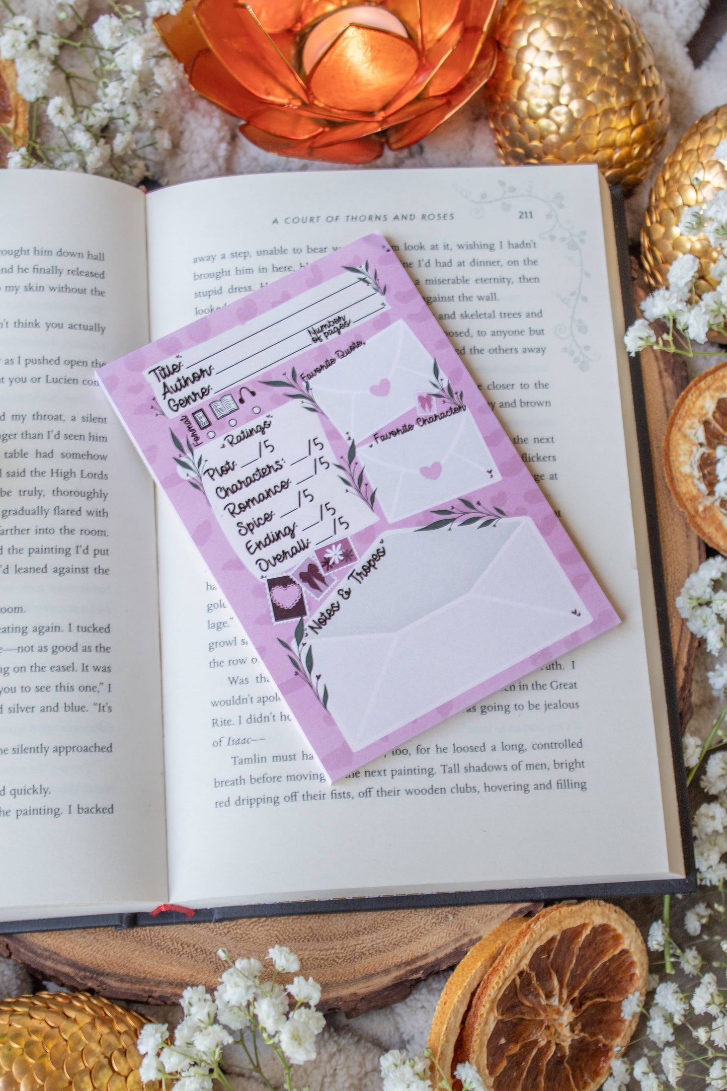 Book Review Post-it Notepad | Love Letters