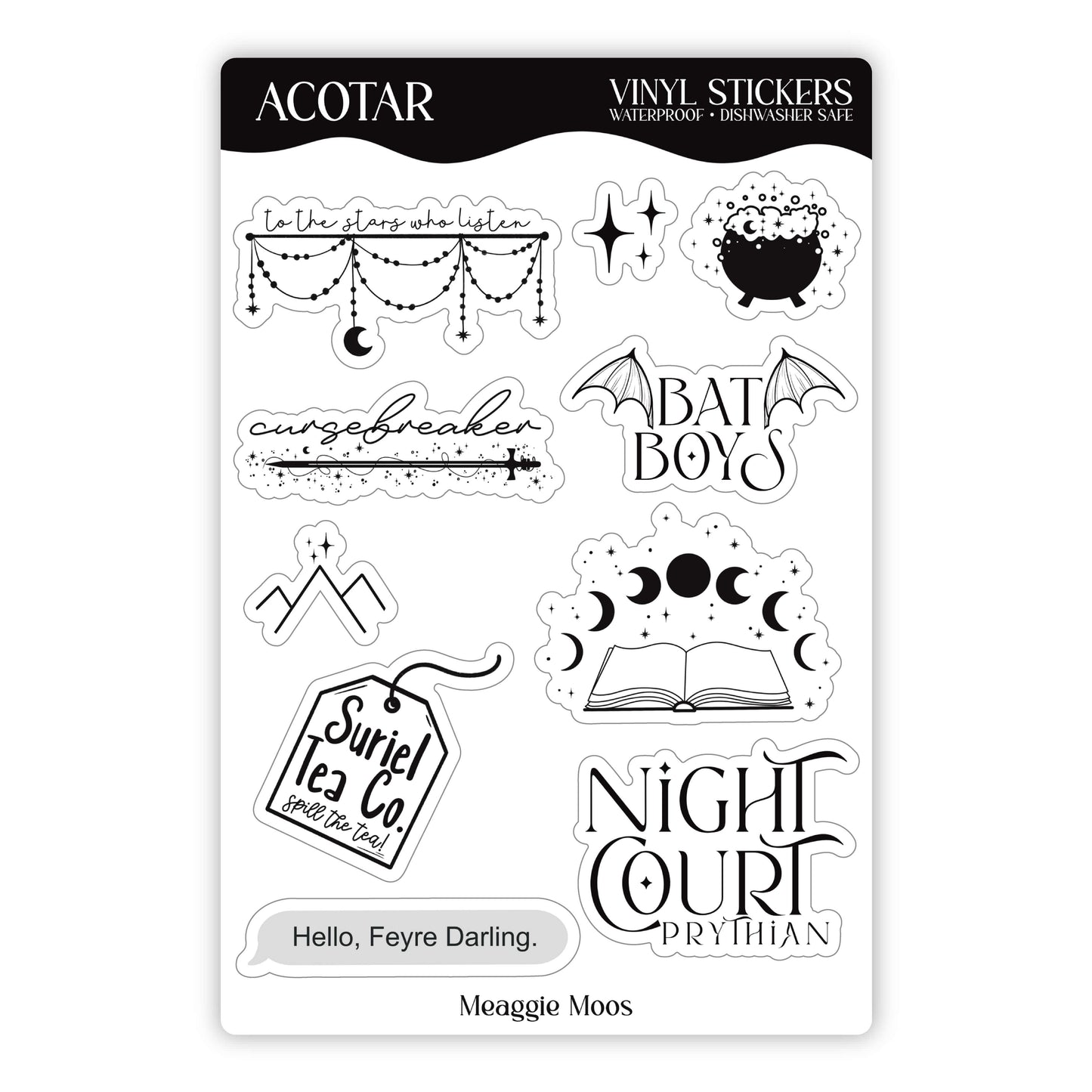 ACOTAR Sticker Sheet
