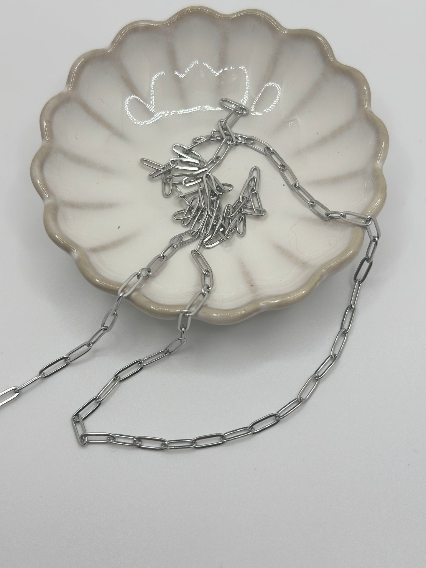 Stainless Steel Paperclip Necklace