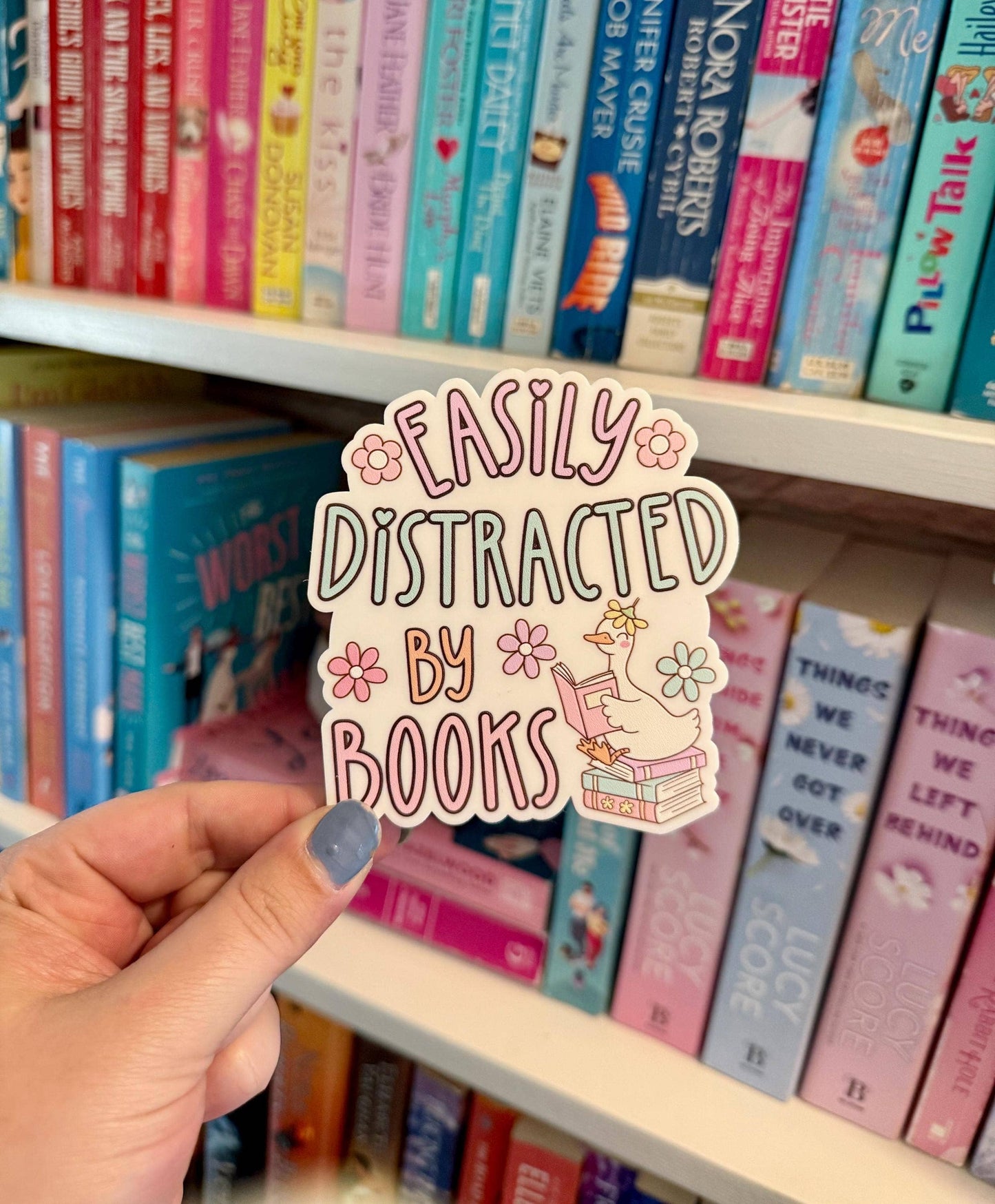 Distracted by Books Shelf Sitter