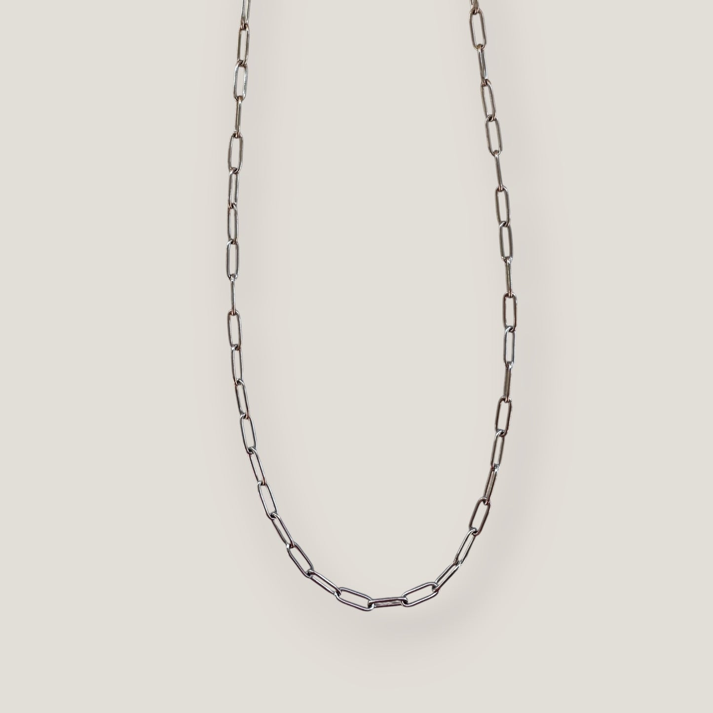 Stainless Steel Paperclip Necklace