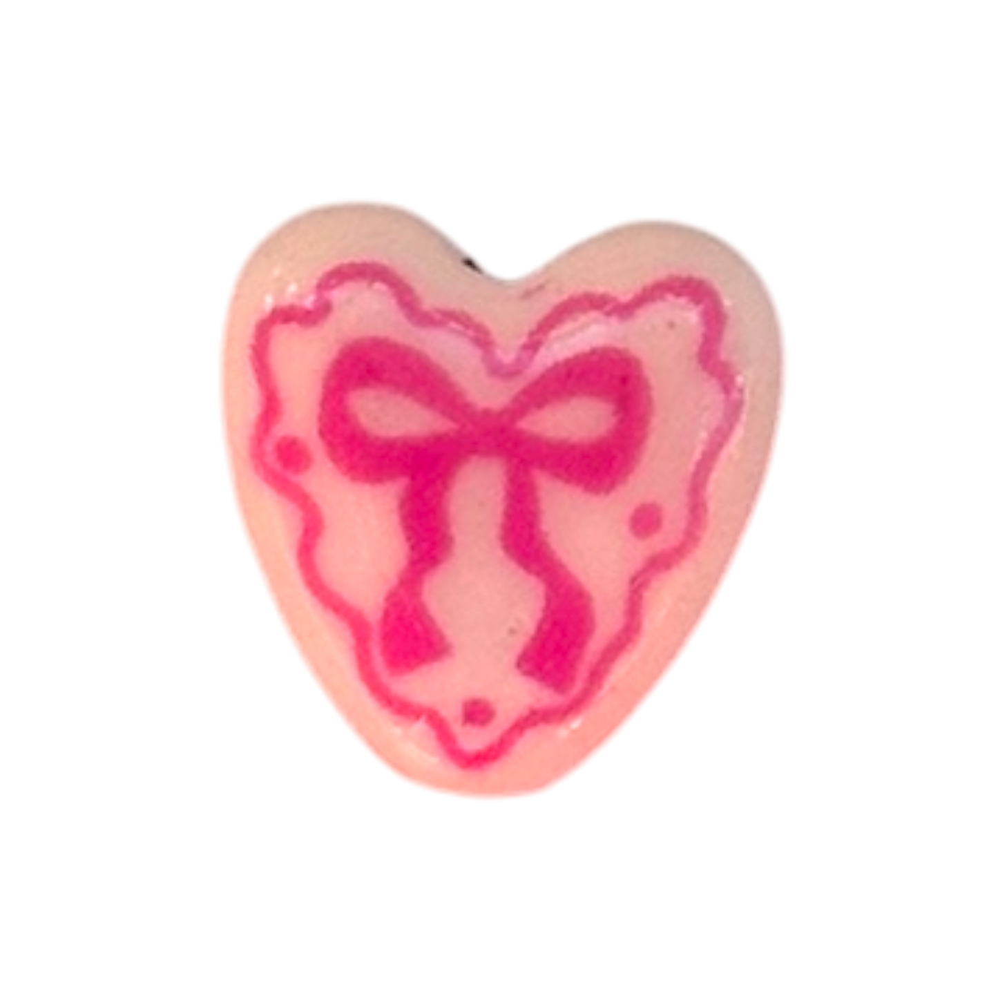 Pink Bow Heart