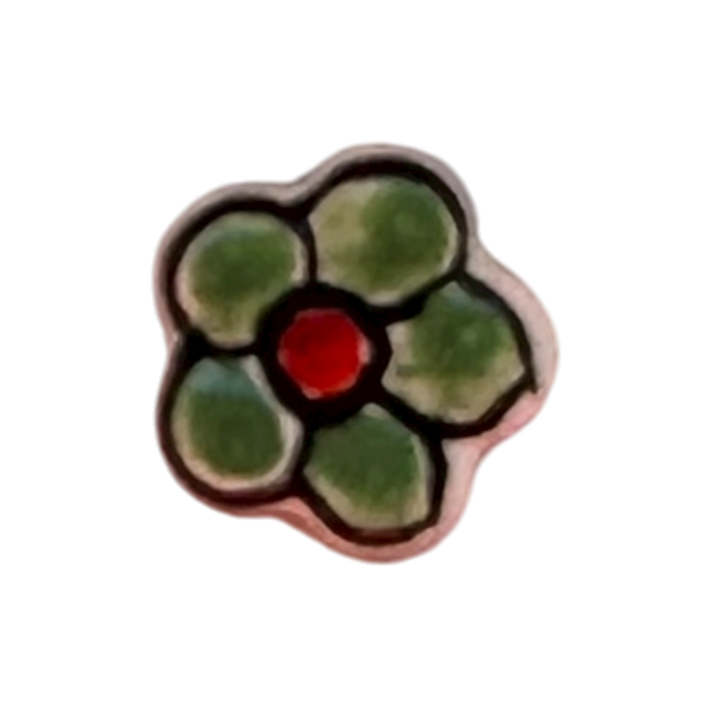 Green Ceramic Flower