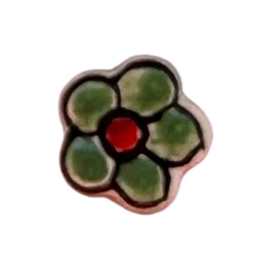 Green Ceramic Flower