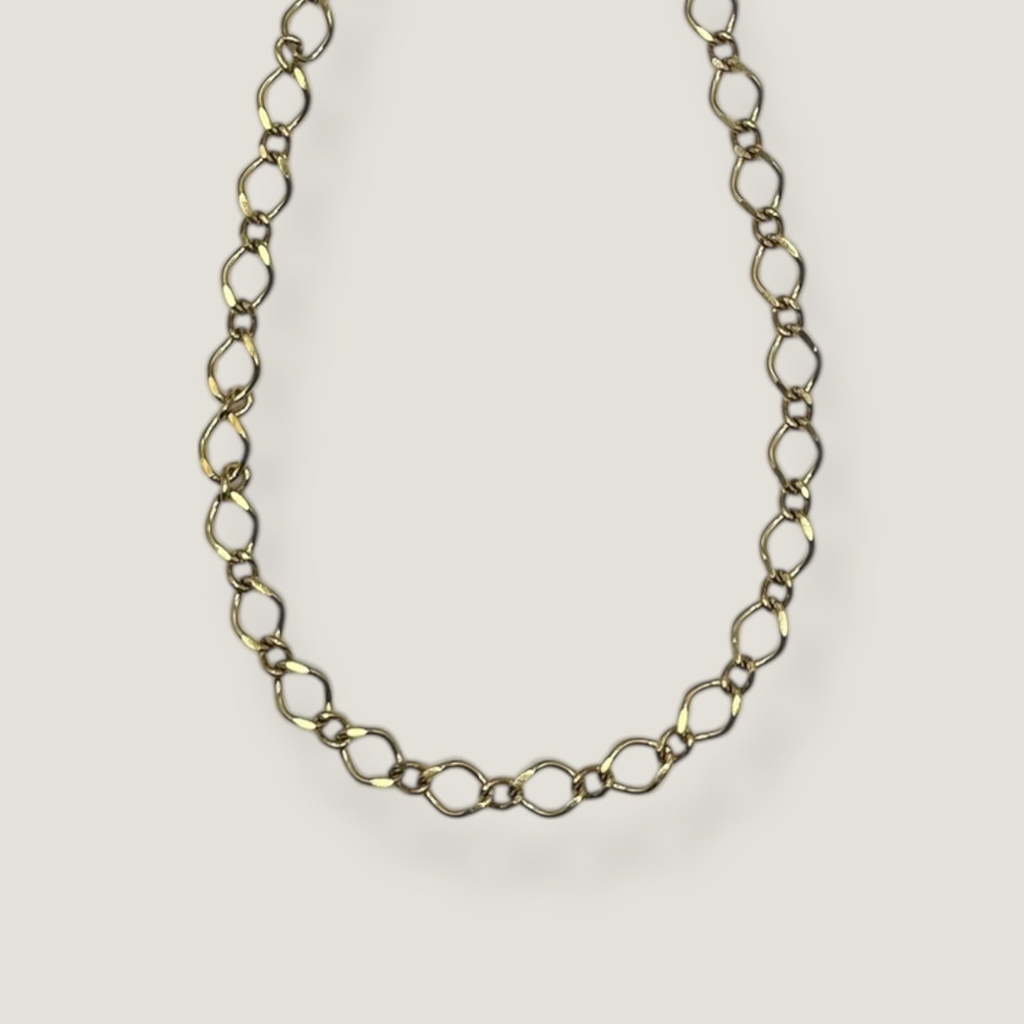 Gold Plated Rhombus Necklace