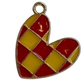 Red & Yellow Checkered Heart