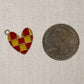 Red & Yellow Checkered Heart