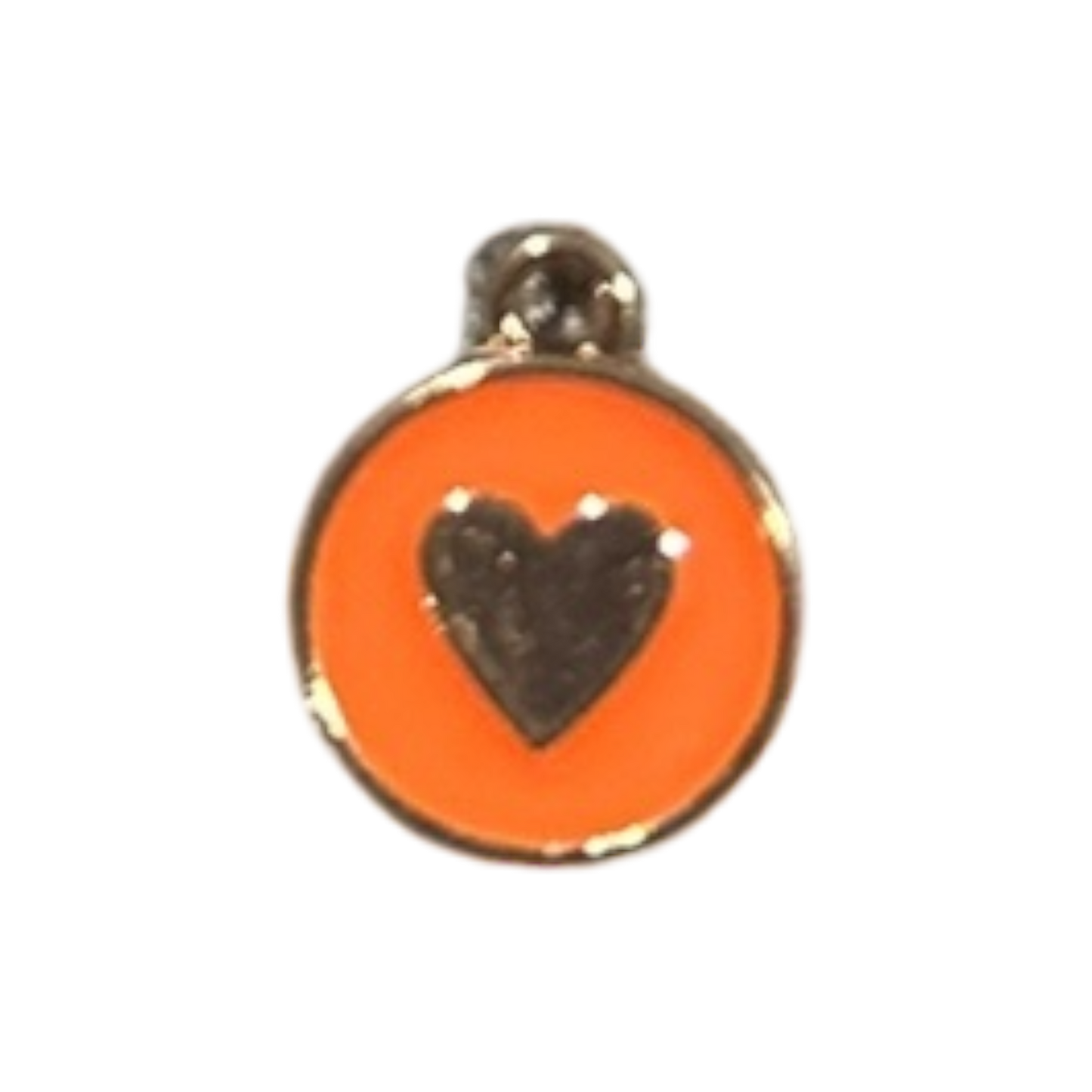 Orange Circle Heart