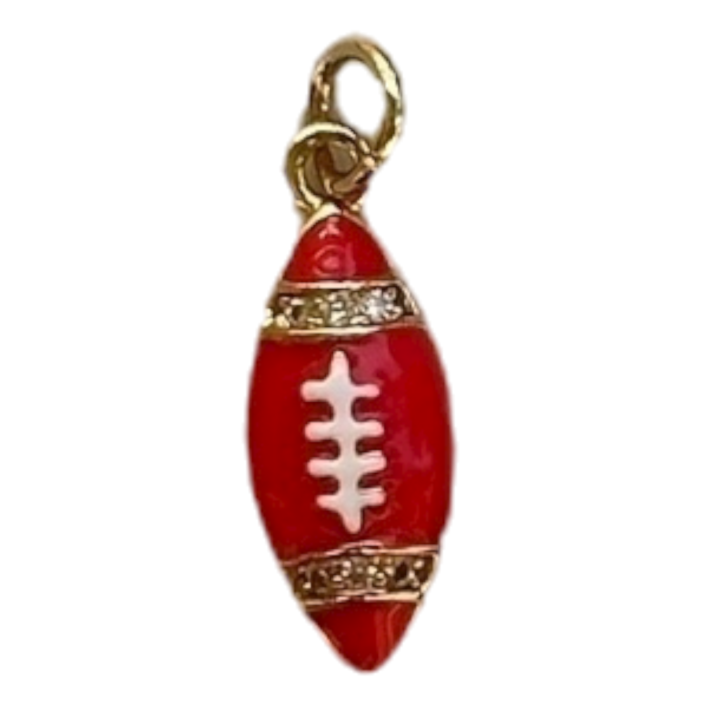 Red Rhinestone Football