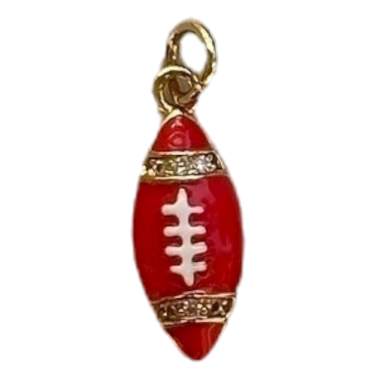 Red Rhinestone Football