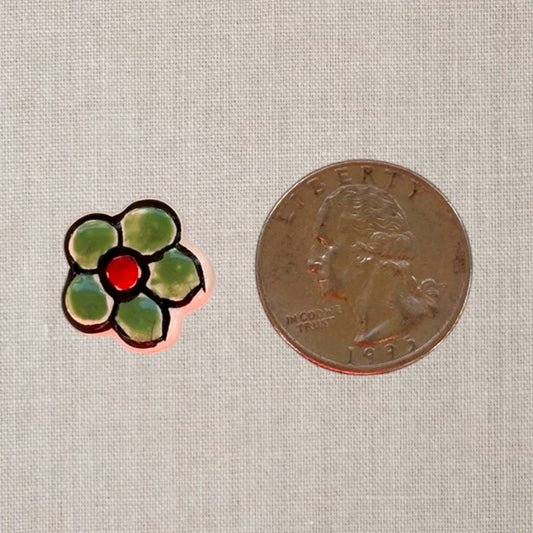 Green Ceramic Flower