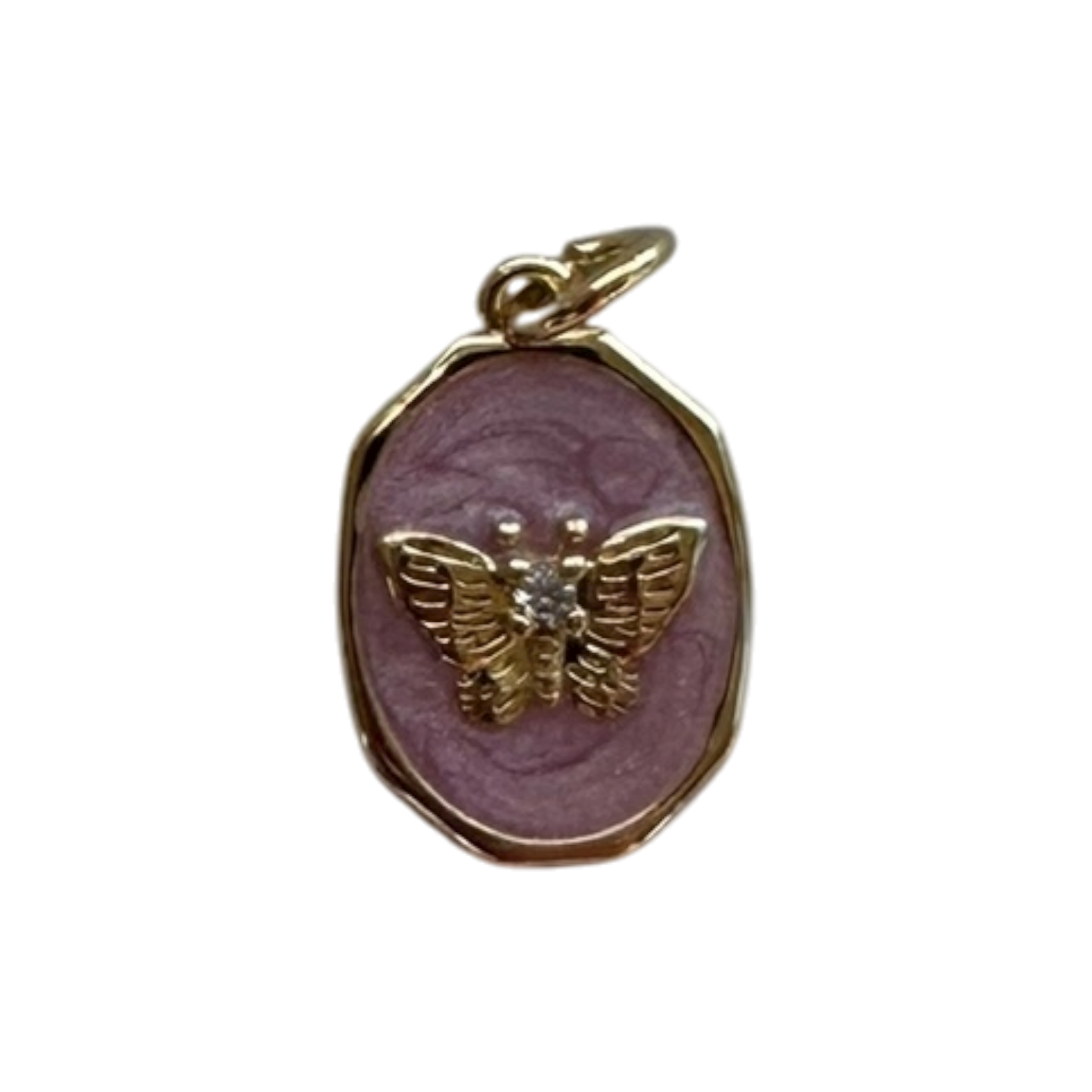 Purple Oval Butterfly