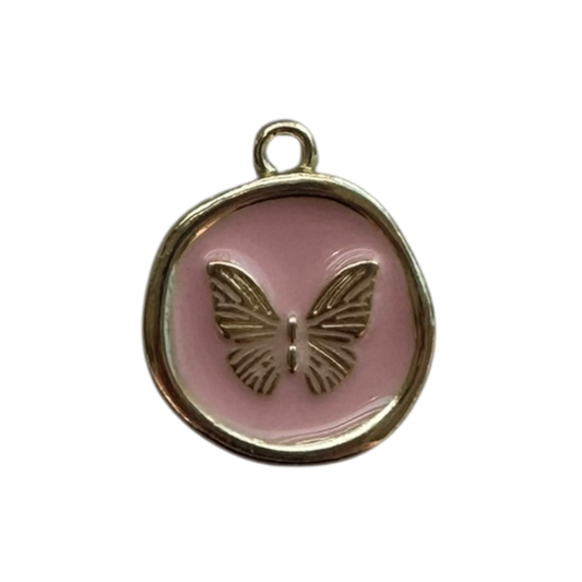 Pink Butterfly Circle