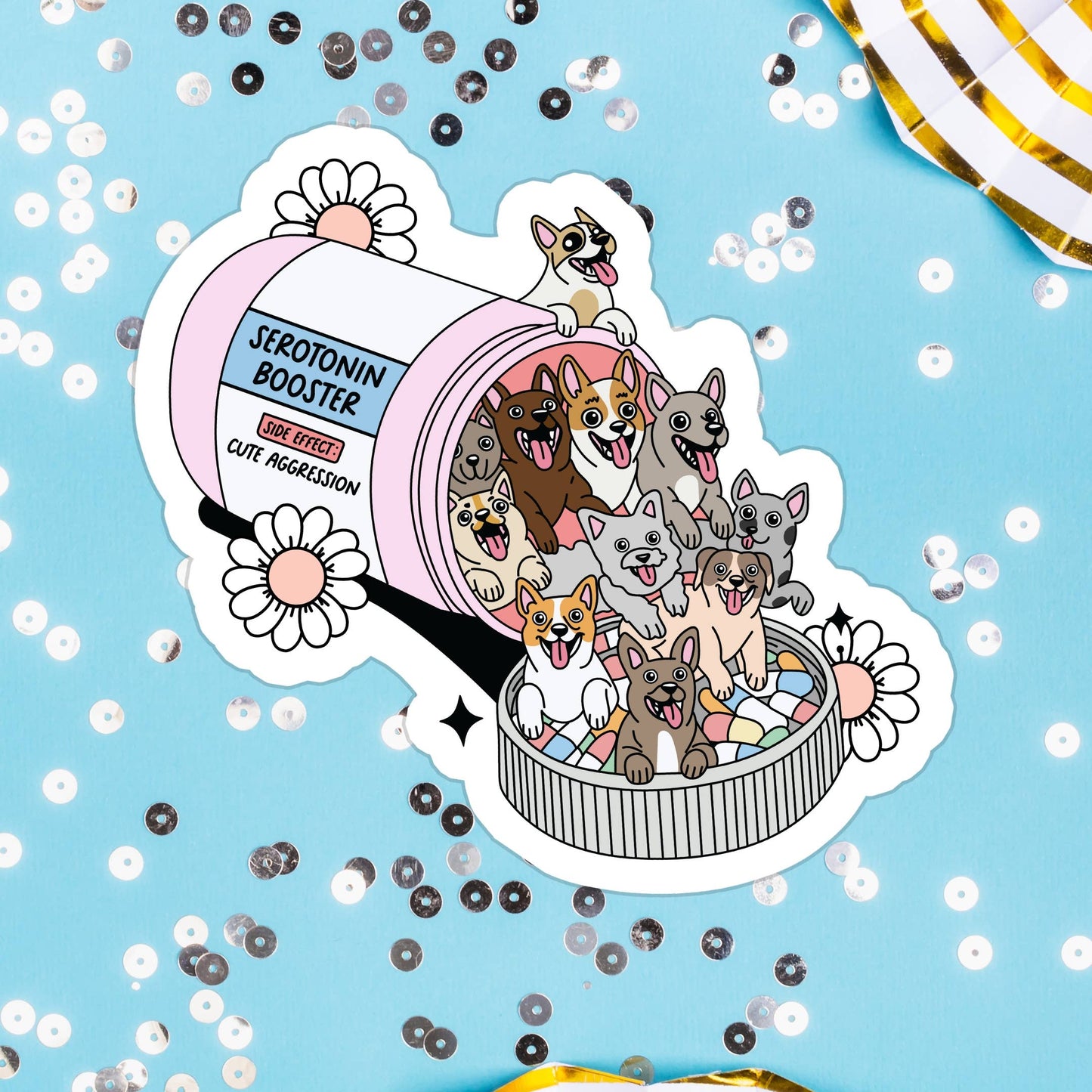 Dog Serotonin Sticker