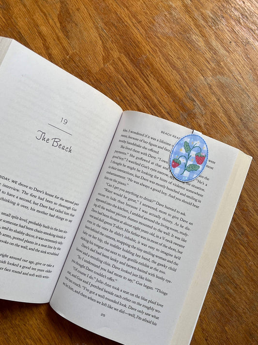 Strawberry Picnic Bookmark